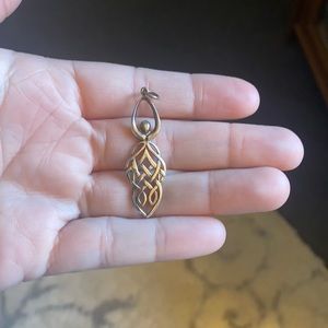 Sterling silver goddess pendant